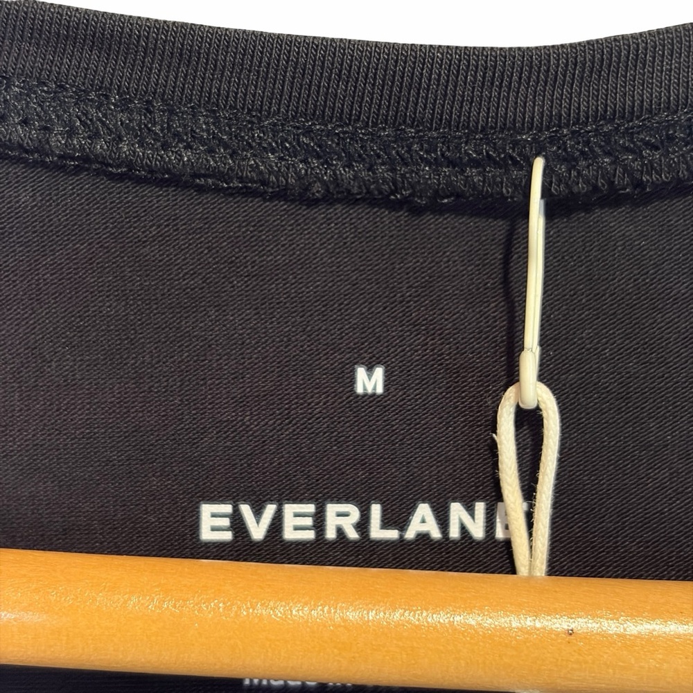 Everlane The Form Square Neck Top Tee in Black, Size M NWT - Picture 7 of 16
